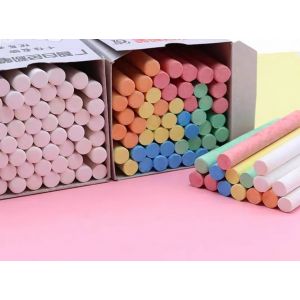 白色粉笔优质无尘粉笔 教学彩色粉笔黑板笔儿童涂鸦粉笔50支  备注颜色