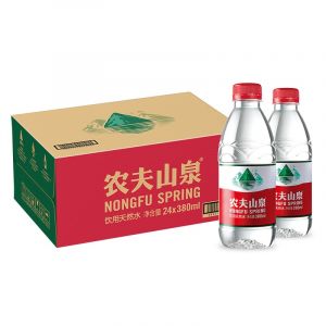 【亿金自营】农夫山泉饮用天然水380ml 1*24瓶 箱装