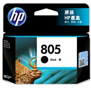 惠普（HP) 805墨盒黑色彩色适用于DeskJet2729 1212 2330 2332 打印机 805黑色墨盒（约120页