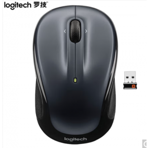 罗技（Logitech）M325 鼠标 无线鼠标 办公鼠标 对称鼠标 优联 黑色 带无线2.4G接收器