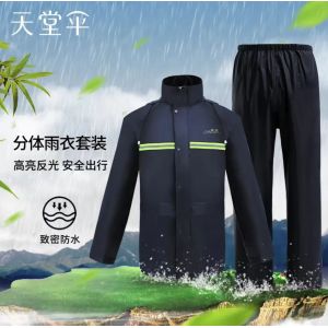 天堂 雨衣雨裤套装电瓶车电动车摩托车防风分体雨衣男女成人款 L码